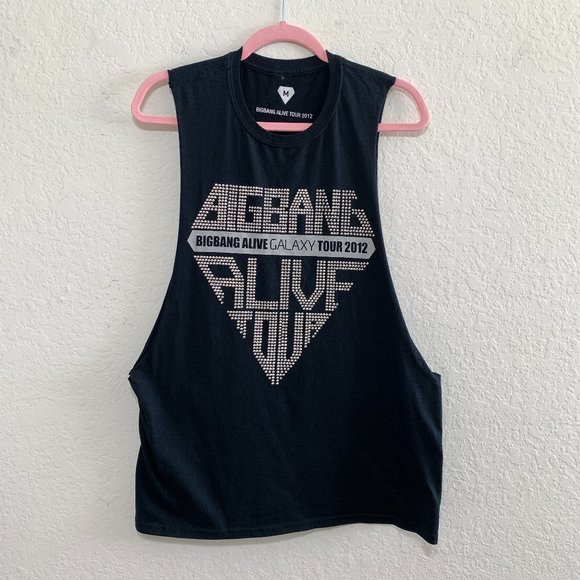 Bigbang Other - BIGBANG Alive Tour 2012 Sparkling Band Name Unisex Medium Black K-Pop Boy Band